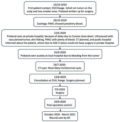 Giant, Bleeding, and Ulcerating Proliferating Trichilemmal Cyst, With Delayed Treatment Due to Coronavirus Outbreak: A Case Report and Review of the Literature